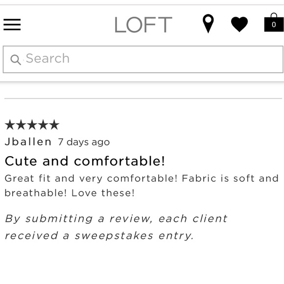 NWT LOFT Tie Waist Slim Pants, Navy - Picture 11 of 16